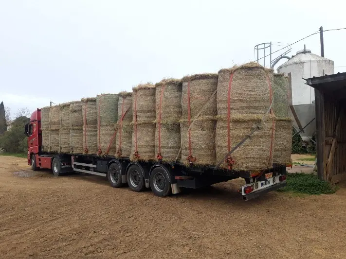 transport bottes de foin
